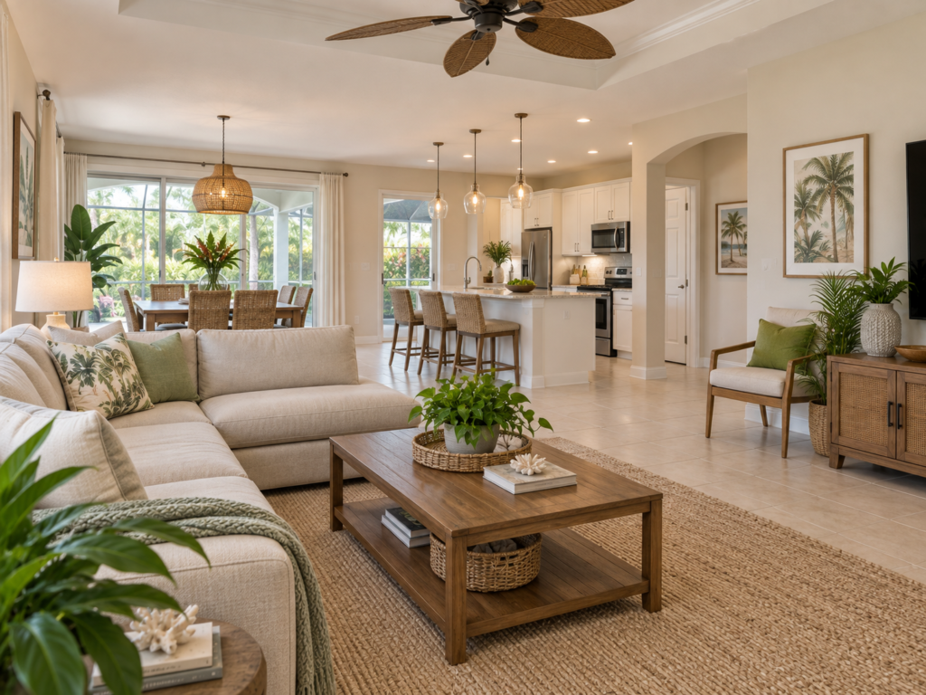 Furnished golf villa in a 55+ community